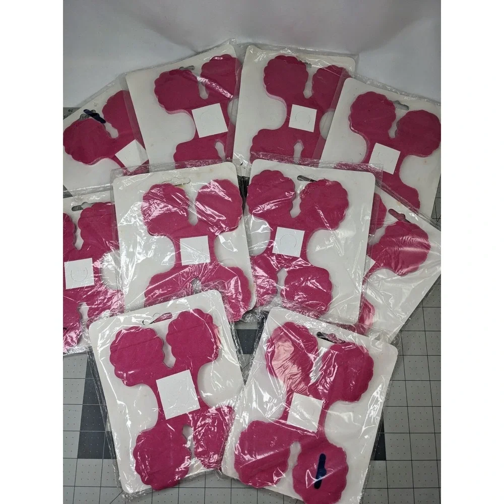 Beistle 12‎ Foot Leaf Garland Cerise White 55628 1991 Lot of 10